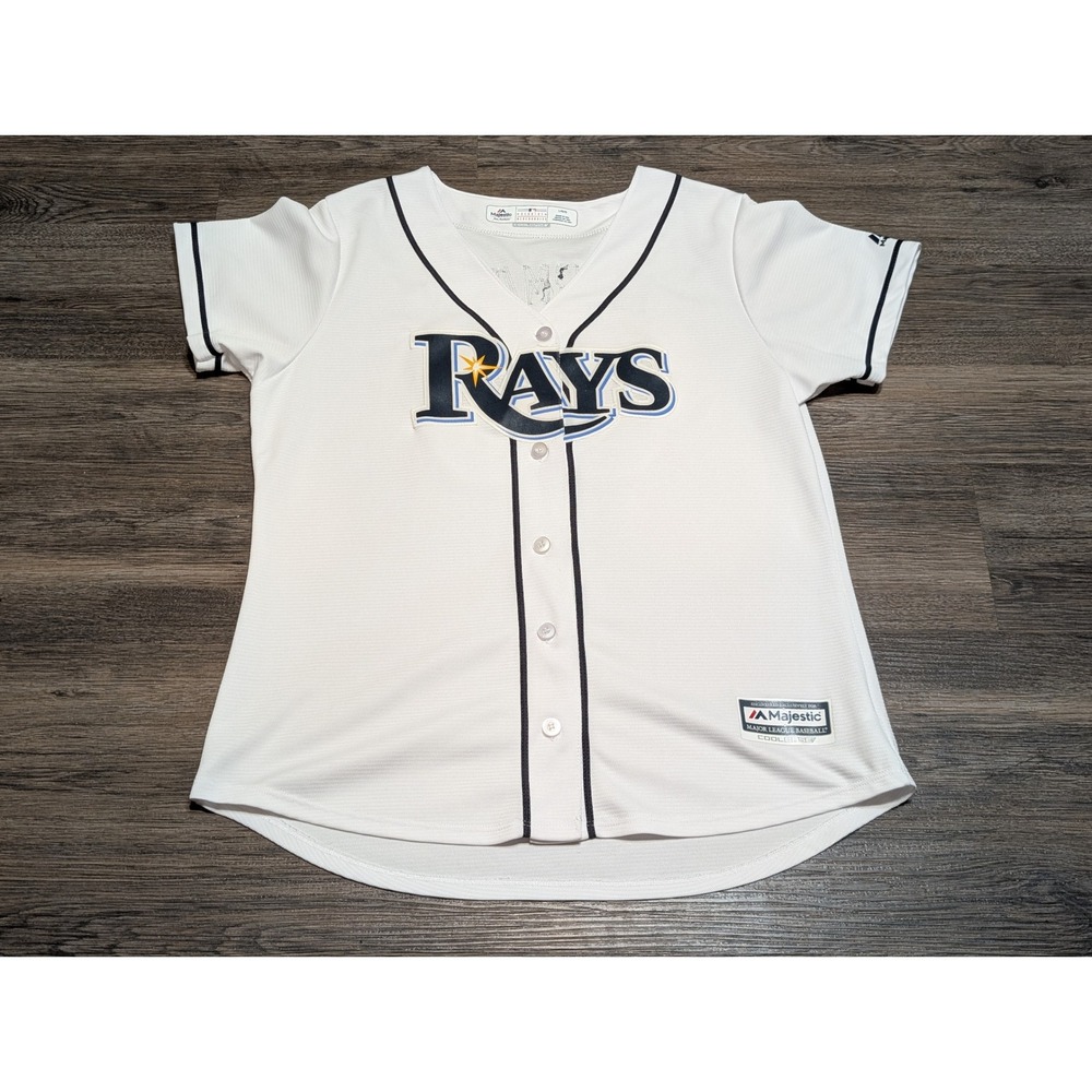 Majestic Tampa Bay Rays White Baseball Jersey